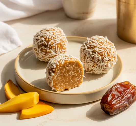 Jelée Bites — Collagen Date Bites with Chia & Turmeric