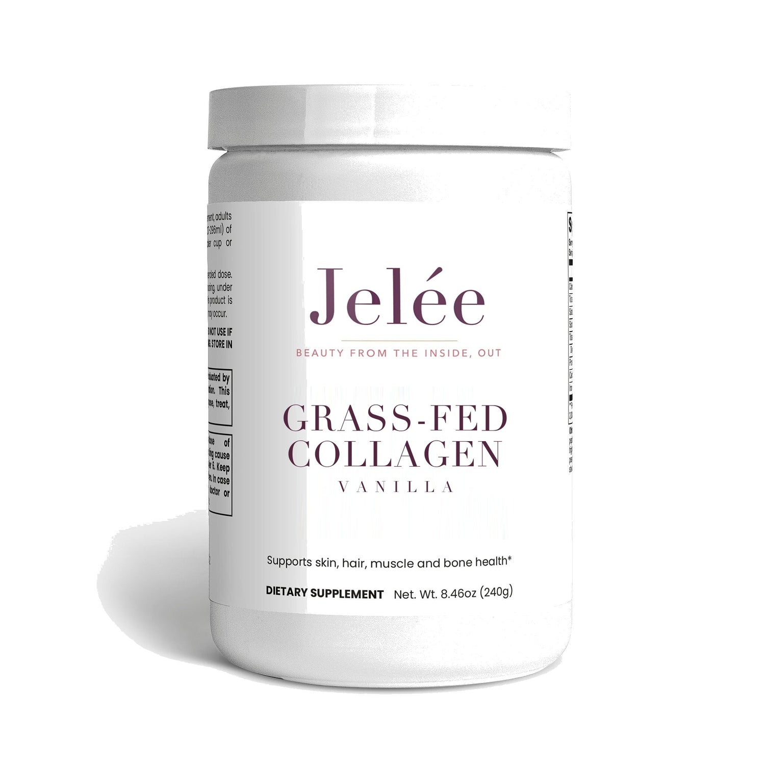 Jelée Collagen jar — Grass-Fed Collagen, Vanilla